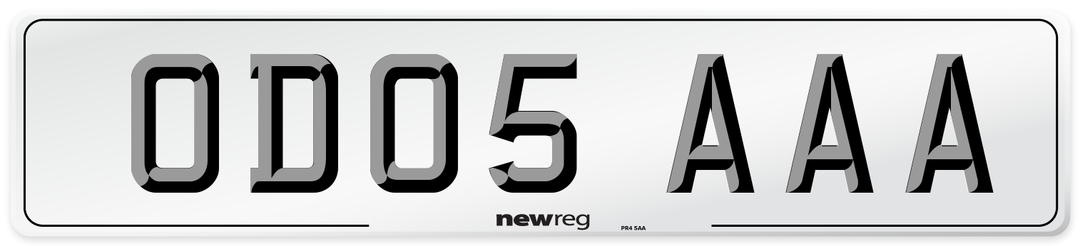 OD05 AAA Number Plate from New Reg